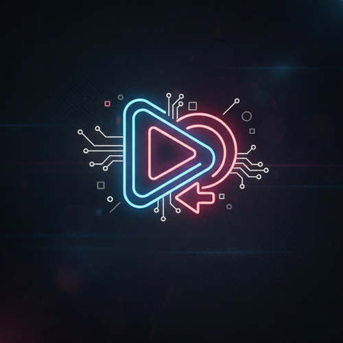 TikTok neon icon